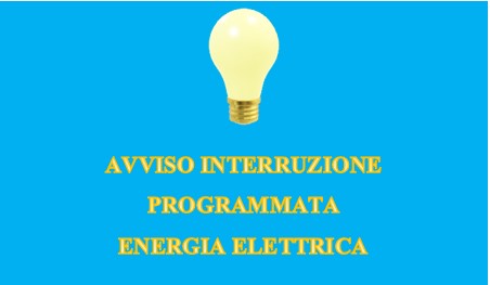 Avviso interruzion energia elettrica