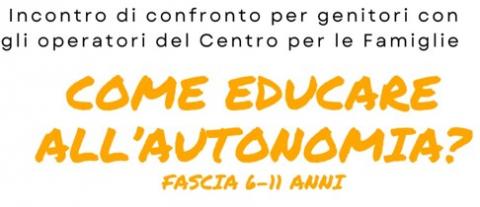 Come educare all'autonomia